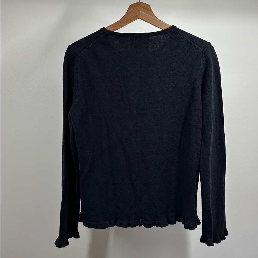 Michael Simon Black Sequin Ghost Top women’s - Picture 5 of 6